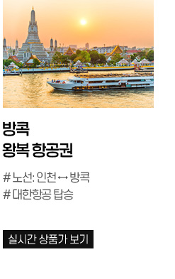 방콕 왕복 항공권