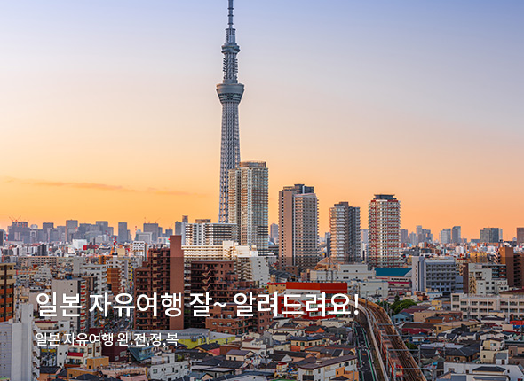 일본 자유여행<br>잘~알려드려요!