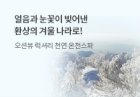 얼음과 눈꽃이 빚어낸<br>겨울 나라로!