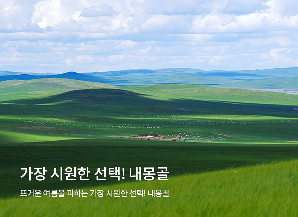 가장 시원한 선택!<br>내몽골