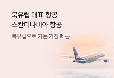 북유럽으로 가는 가장 빠른
스칸디나비아 항공