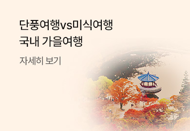 단풍여행vs미식여행