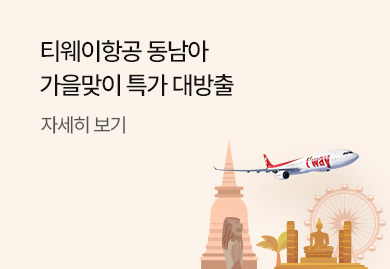 티웨이항공 동남아
가을맞이 특가 대방출