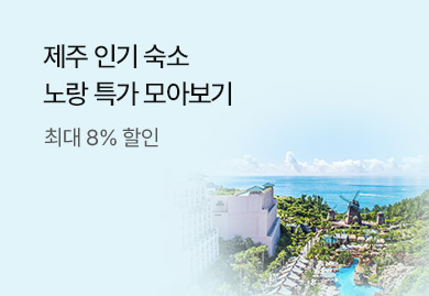제주 인기숙소
노랑 특가 모아보기