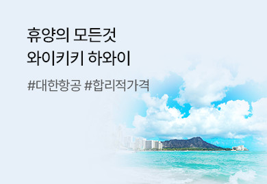 대한항공 와이키키 하와~이
휴양의 모든것