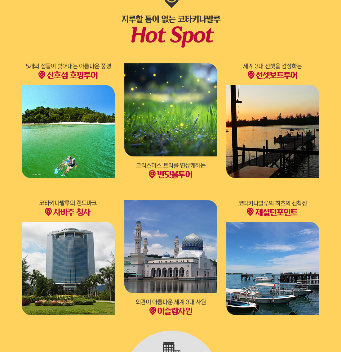 지루할 틈이 없는 코타키나발루 Hot Spot 아래 설명