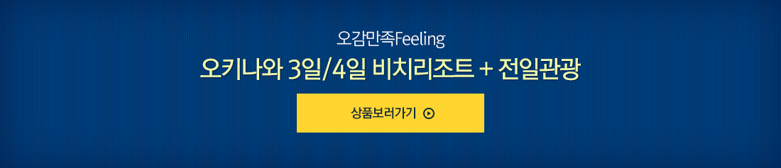 남국의 낭만에 빠지는 시간 오키나와 3일/4일 비치리조트 + 시티 호텔