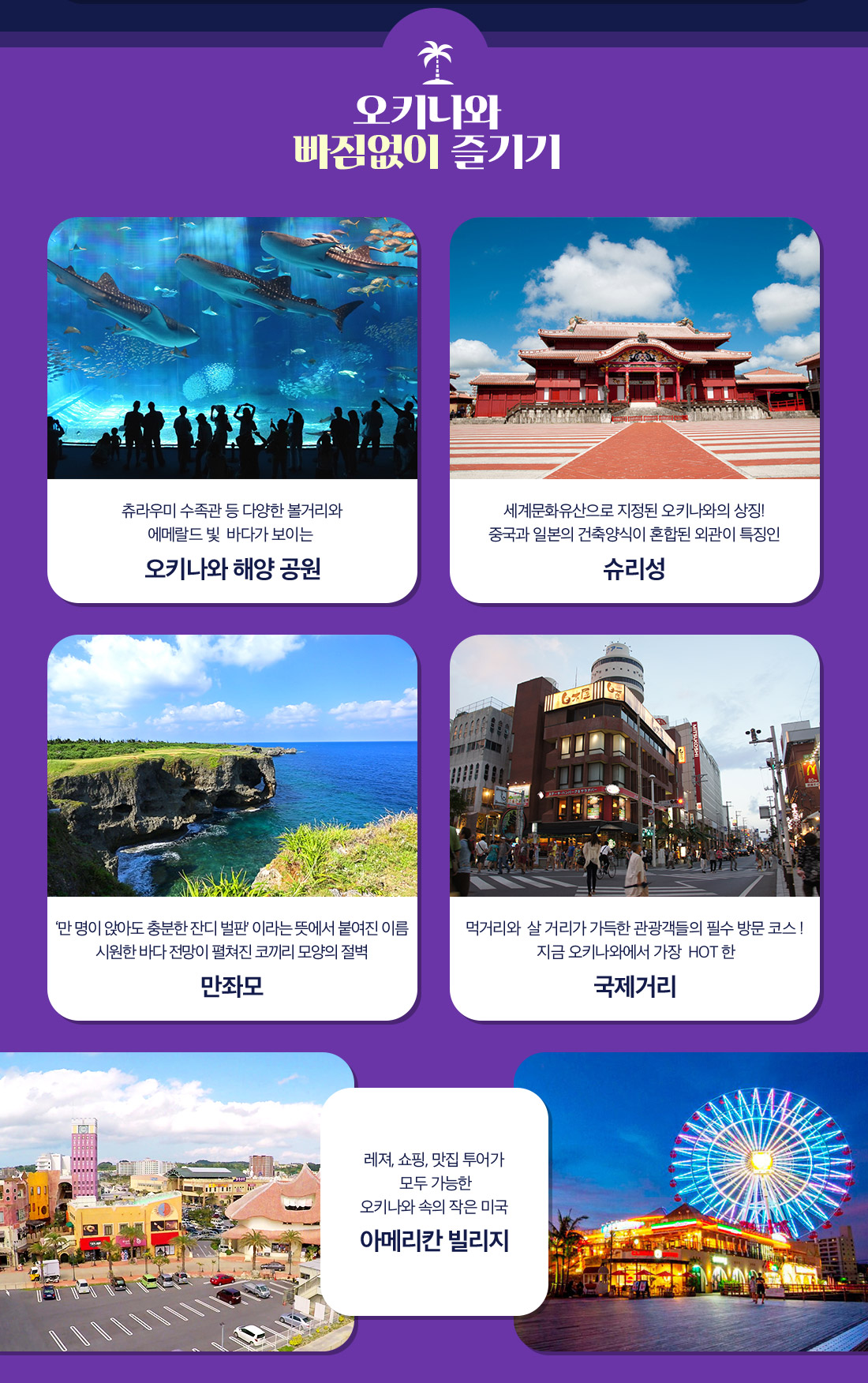 오키나와 빠짐없이 즐기기 아래설명