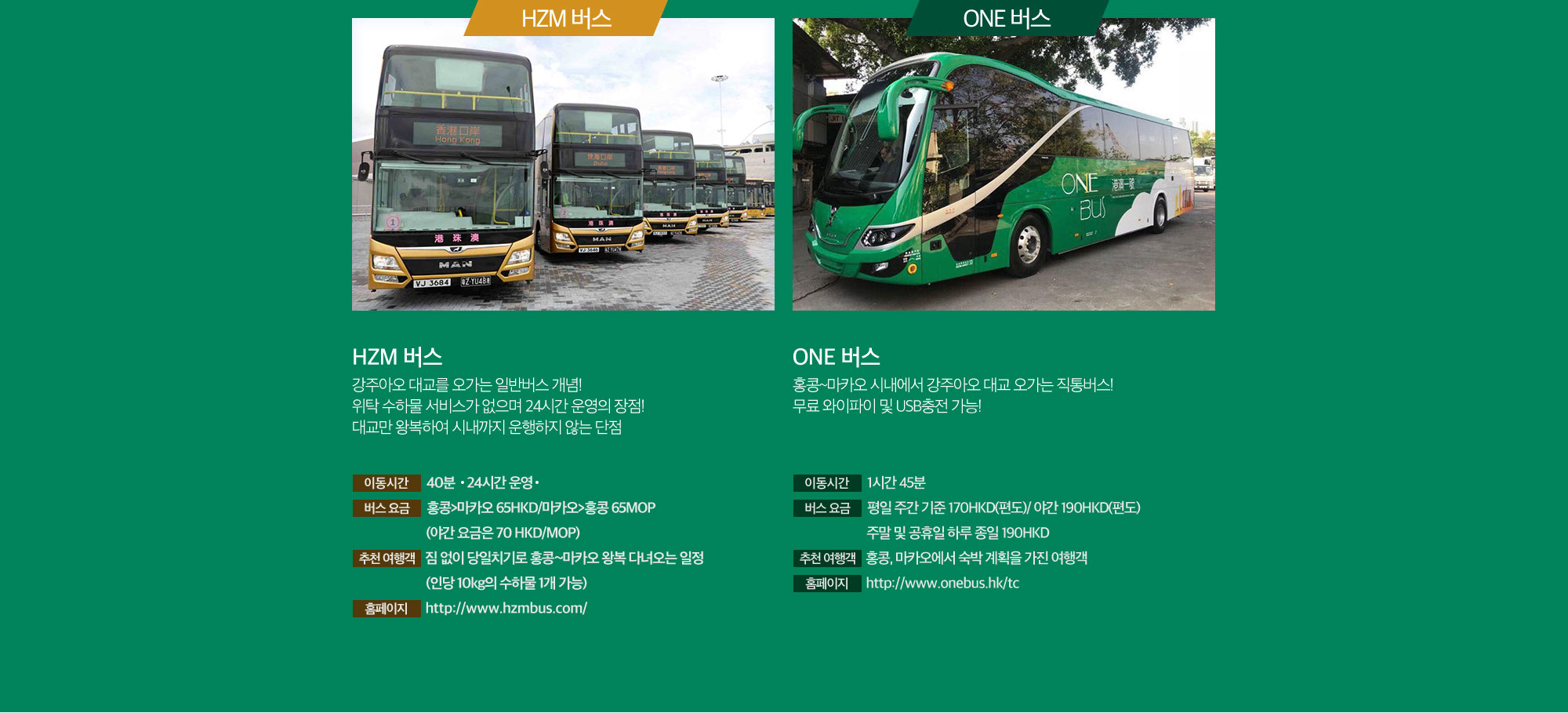 HZM 버스,ONE 버스