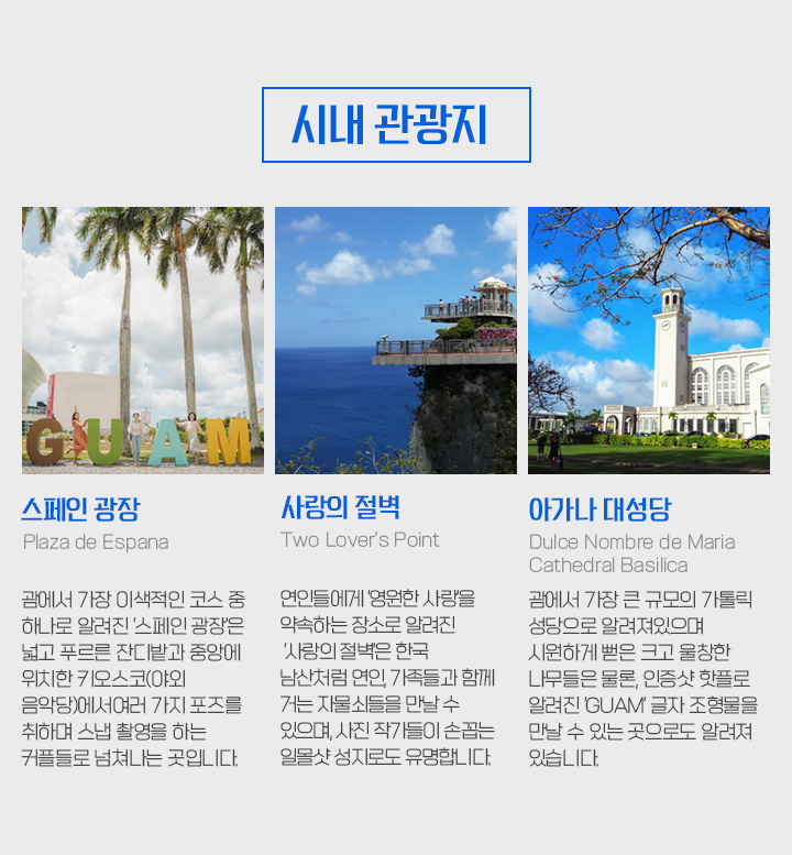 시내관광 아래설명