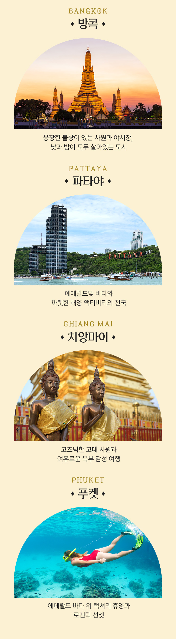 태국 관광지 아래 설명
