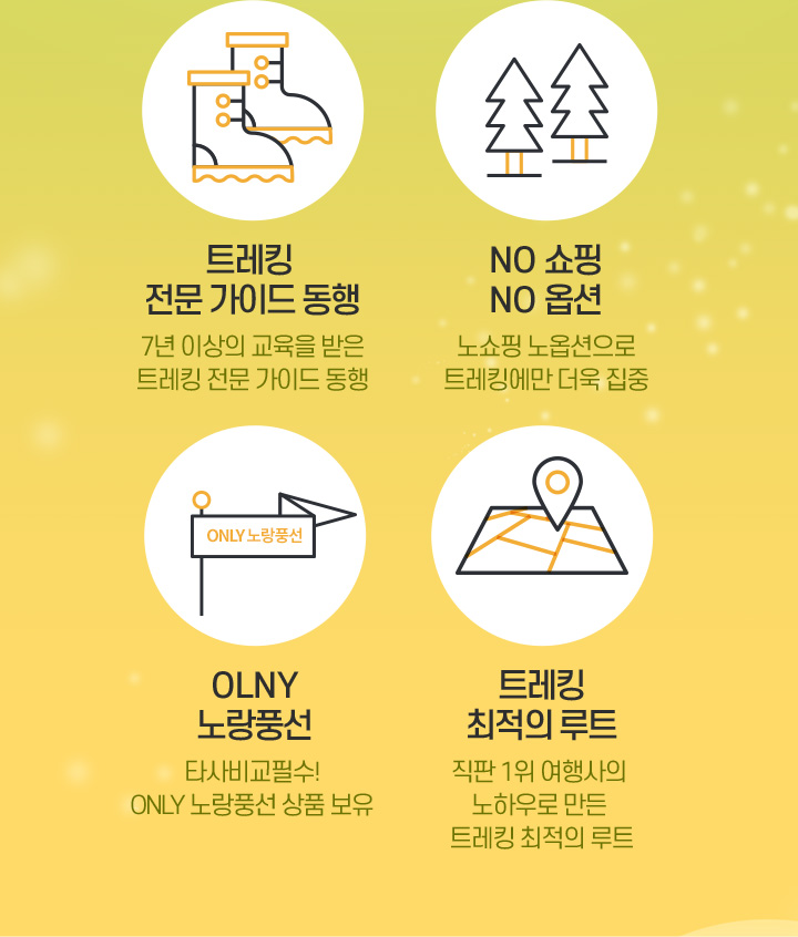 노랑풍선과 트레킹 여행을 떠나야 하는 이유 아래설명