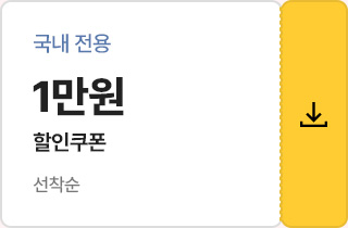 국내전용 1만원 할인쿠폰 선착순