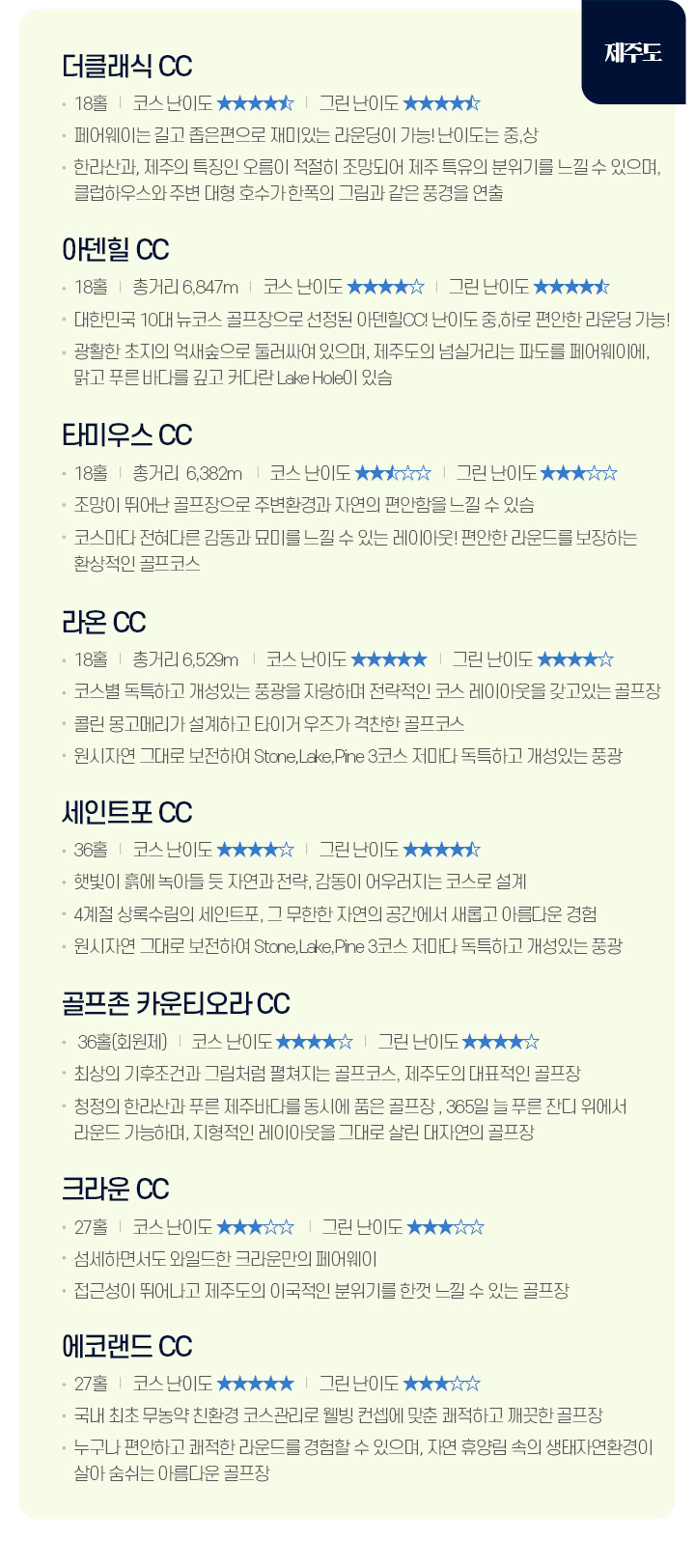 제주도 골프