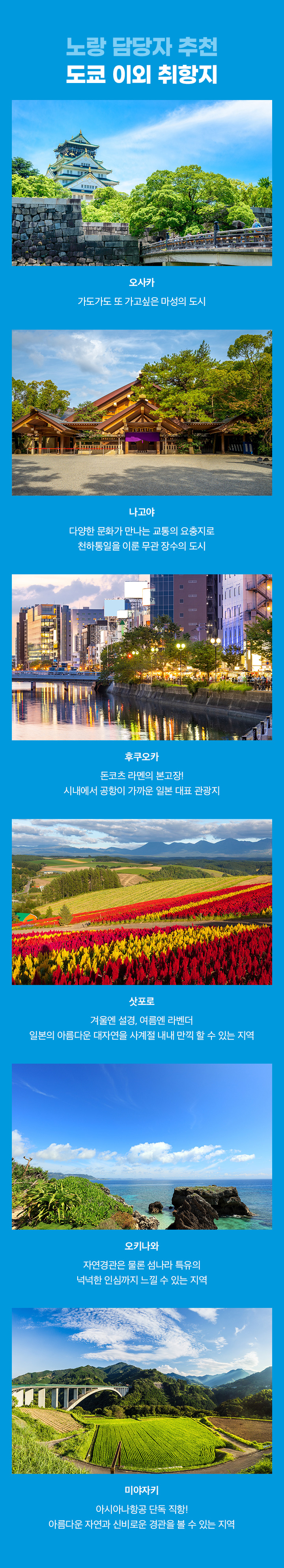 노랑 담당자 추천도쿄 이외 취항지 아래설명