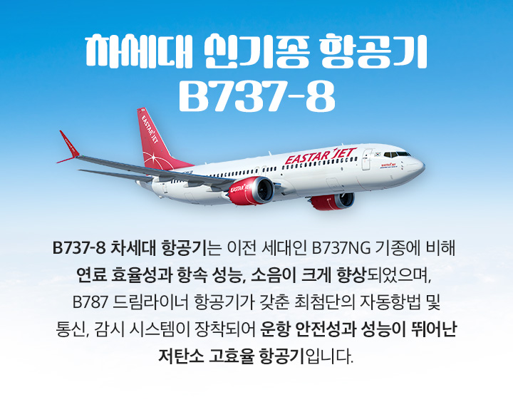 차세대 신기종 항공기 B737-8 아래 설명