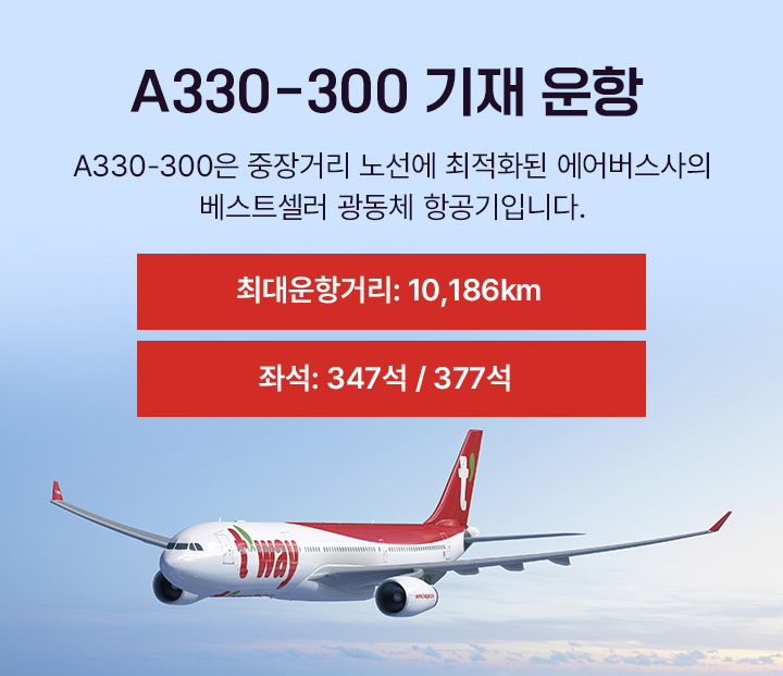 A330-300 기재운항 아래설명
